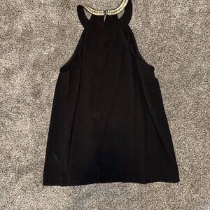 Paper Crane Black Sleeveless Tank Top